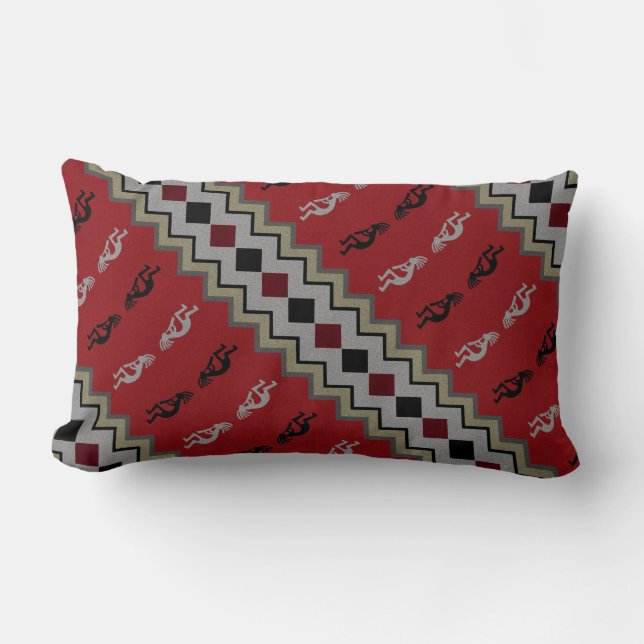 Sydvästra Retro Lumbarkudde (Framsida)