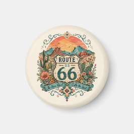 Sydvästra Rutt 66 Canyon Vista Souvenir Magnet