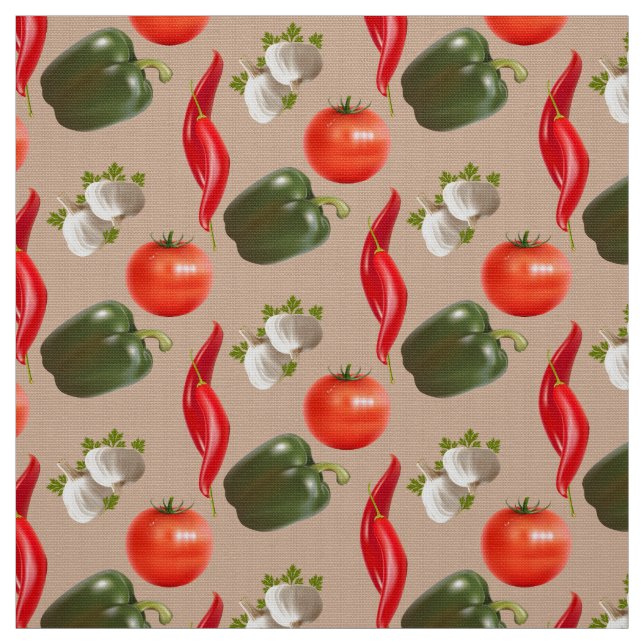 Sydvästra Salsa - Peppers Chilies Tomato Vitlic Tyg (Prov)