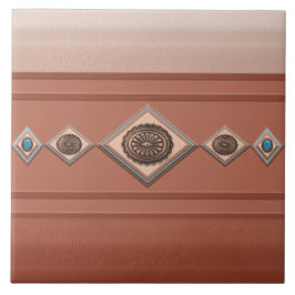 Sydvästra Sandstone Canyon och Coppery Conchos Kakelplatta