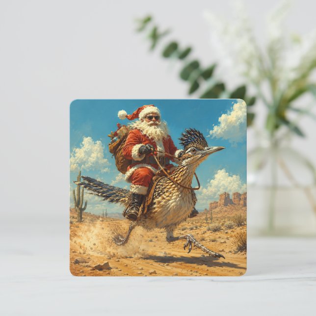 Sydvästra Santa Roadrunner jul (Stående Fram)