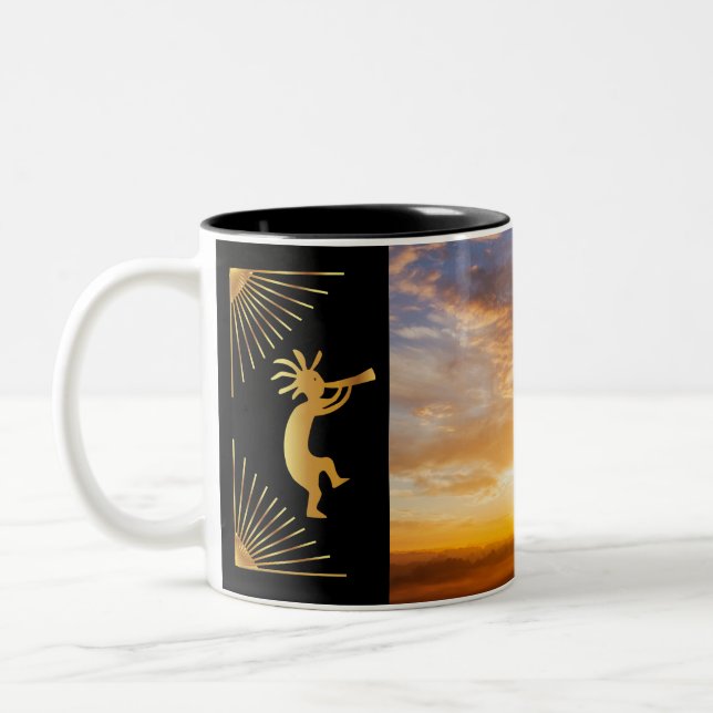 Sydvästra Sol Kokopelli Coffee Mugg (Vänster)