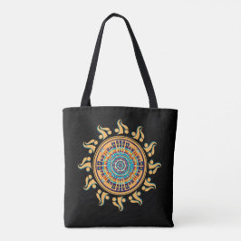 Sydvästra Sol Mandala Tote Bag Tygkasse