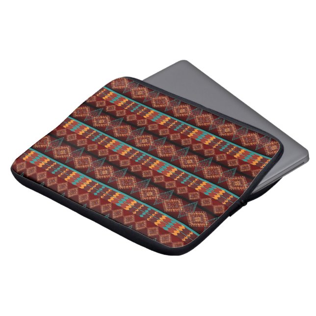 Sydvästra stammen mönster laptop sleeve (Framsida topp)