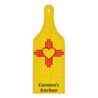 Sydvästra Stil Zia Heart New mexico Guld & Red