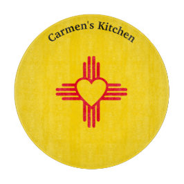 Sydvästra Stil Zia Heart New mexico Guld & Red