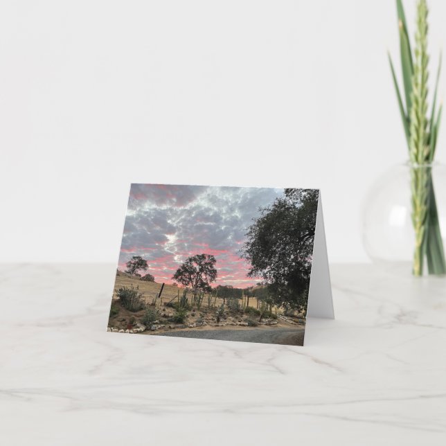 Sydvästra Sunrise Anteckningskort (Framsida)