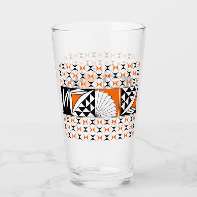 Sydvästra Sunrise i Orange Glaskopp (Framsida)