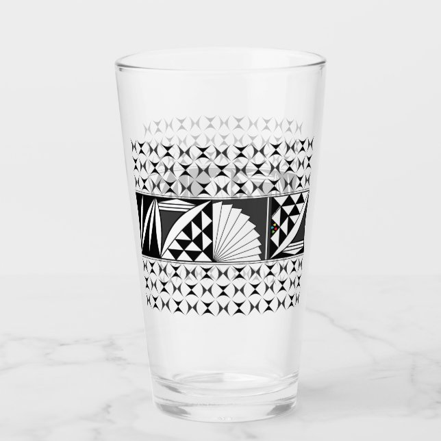 Sydvästra Sunrise i träkol Glaskopp (Framsida)