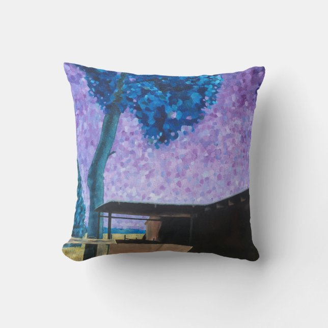 Sydvästra sunset Dekorativ kudde (Framsida)