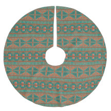 Sydvästra Teal Copper Färg Geometric Mönster