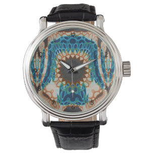 Sydvästra Turquise Native Mönster Armbandsur