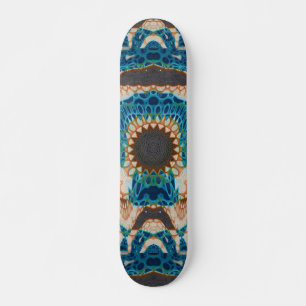 Sydvästra Turquise Native Mönster Mini Skateboard Bräda 18,5 Cm