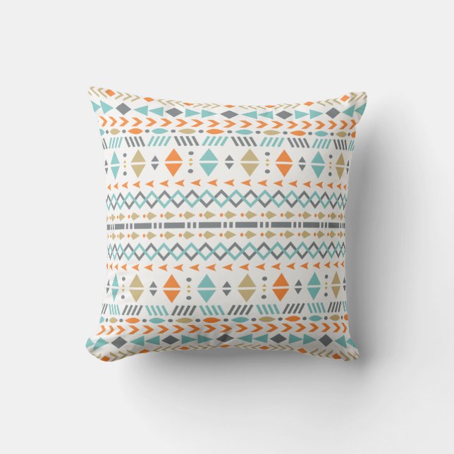 Sydvästra utskriften Pillows Modern Geometric Trib Kudde (Framsida)