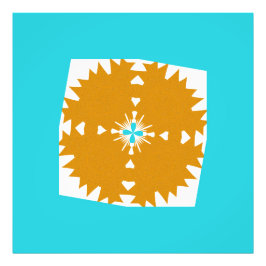 Sydvästra Vibes Multi-Färg Mönster Fototryck