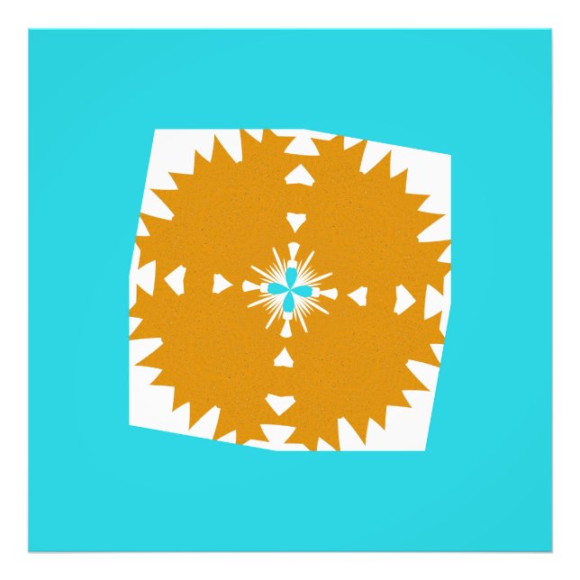 Sydvästra Vibes Multi-Färg Mönster Fototryck (Framsidan)