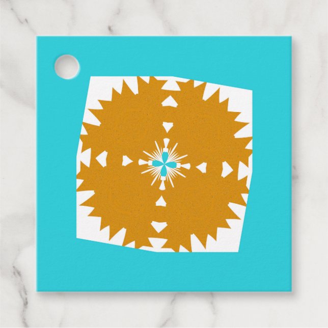 Sydvästra Vibes Multi-Färg Mönster Gåvor Etiketter (Framsida)