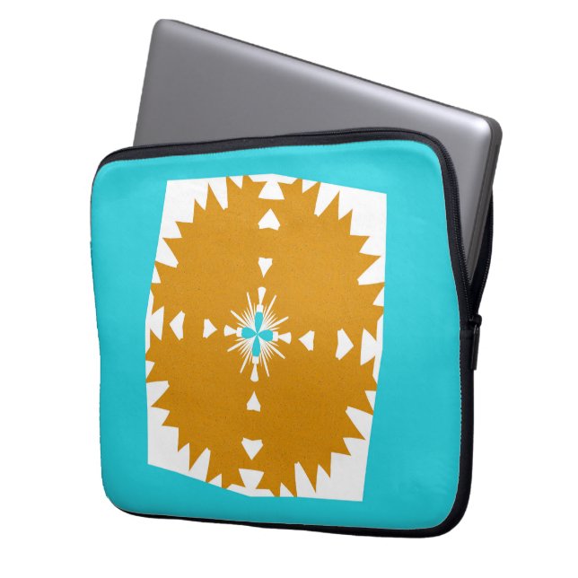 Sydvästra Vibes Multi-Färg Mönster Laptop Fodral (Framsidan Vänster)