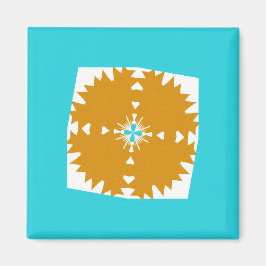 Sydvästra Vibes Multi-Färg Mönster Magnet