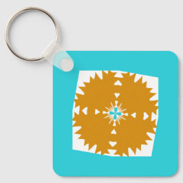 Sydvästra Vibes Multi-Färg Mönster Nyckelring