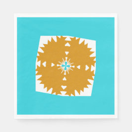 Sydvästra Vibes Multi-Färg Mönster Pappersservett