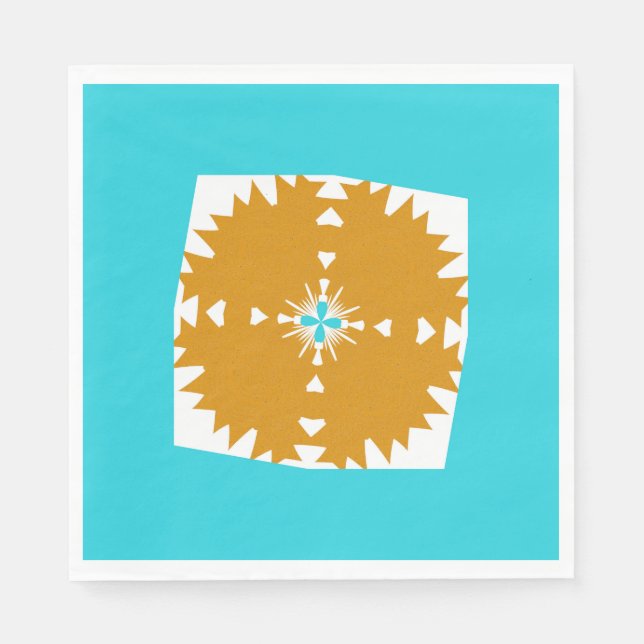 Sydvästra Vibes Multi-Färg Mönster Pappersservett (Framsidan)