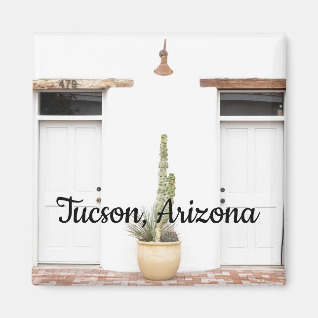 Sydvästra vita posten magnet (Framsidan)