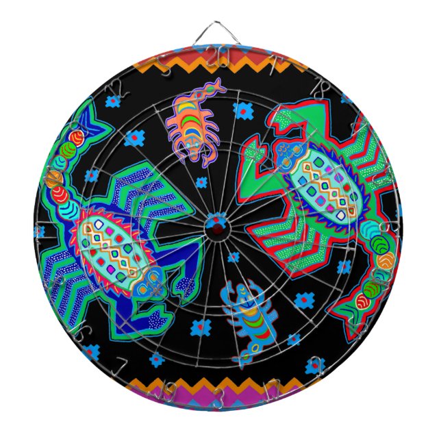 Sydvästskorpioner på min vägg darttavla (Framsidan)