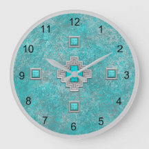 Sydvästturkos Sten Geometric Mönster