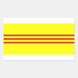 SydVietnam* Flagga Stickers Rektangulärt Klistermärke
