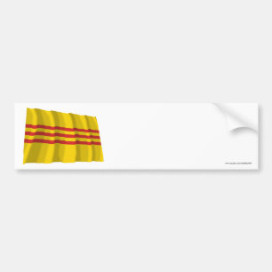 Sydvietnam Vajande Flagga Bildekal