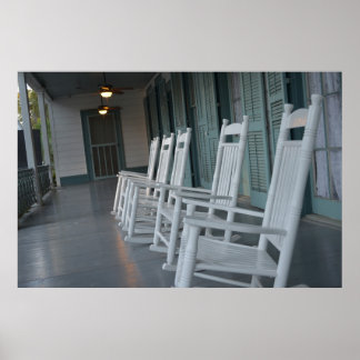 Sydvita gungstolar poster