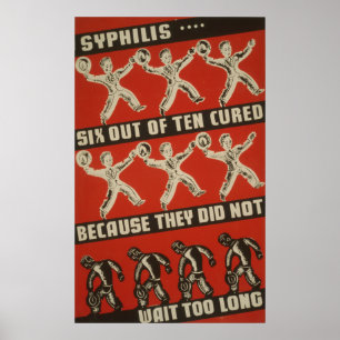 Syfilis 6 av 10 Cured - HälsoPoster Poster