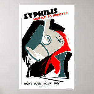 Syfilis är en menace 1940 WPA Poster