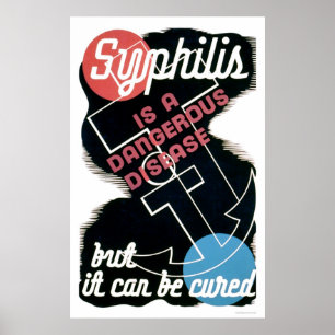 Syfilis är farligt 1941 WPA Poster