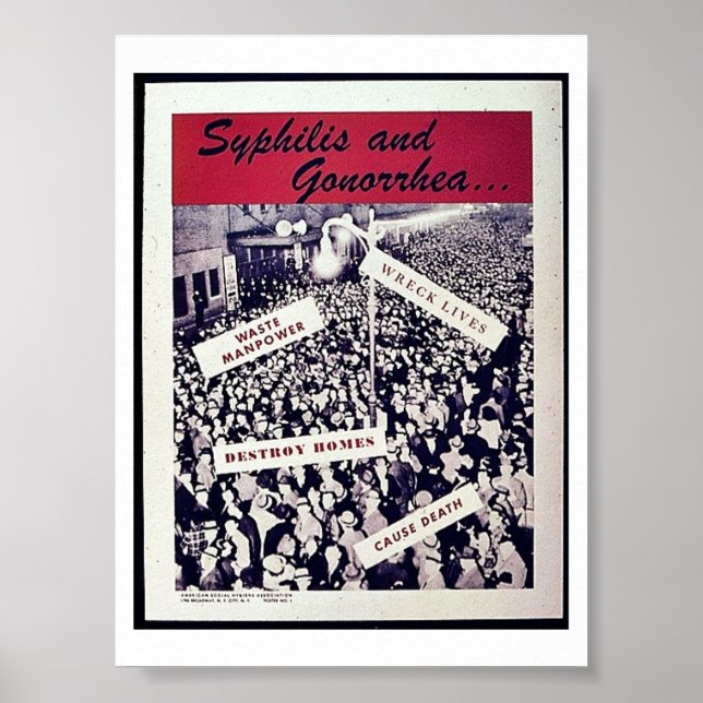 Syfilis och Gonorrhea Poster (Framsidan)