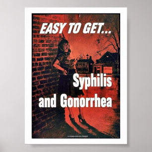 Syfilis och Gonorrhea Poster
