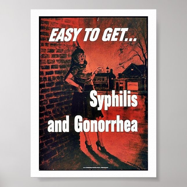 Syfilis och Gonorrhea Poster (Framsidan)