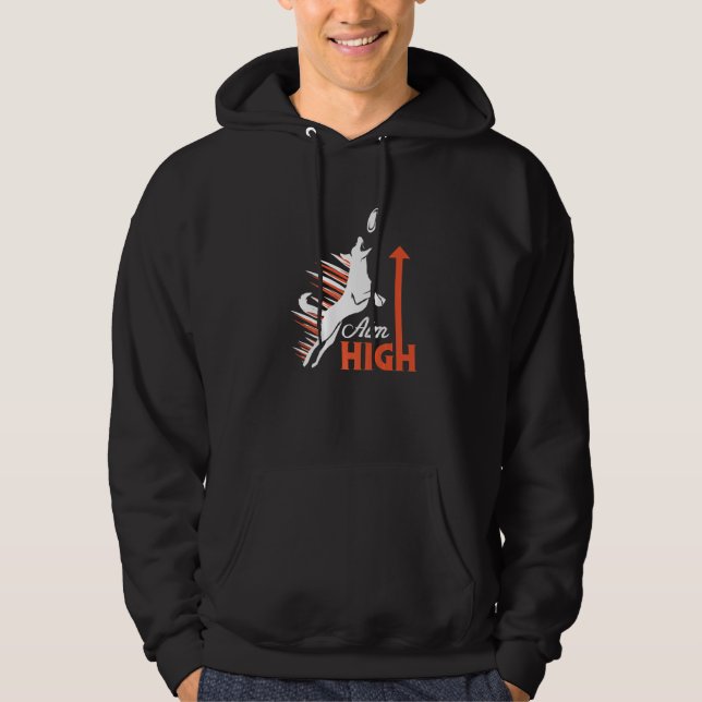 Syfta Högt Fantastiska Retro Hundträning Designs P Hoodie (Framsida)
