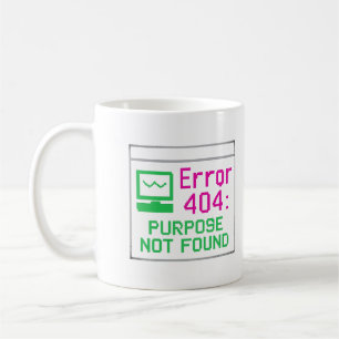 Syfte hittades inte   Tech Humor Mugg - Fel 404 Mu