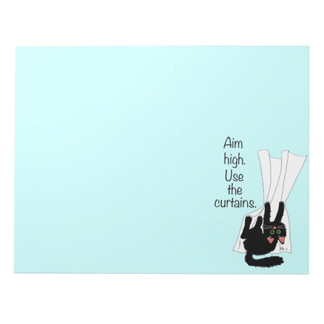 Syfte hög. Använda gardinerna. Anteckningsblock (Framsida)