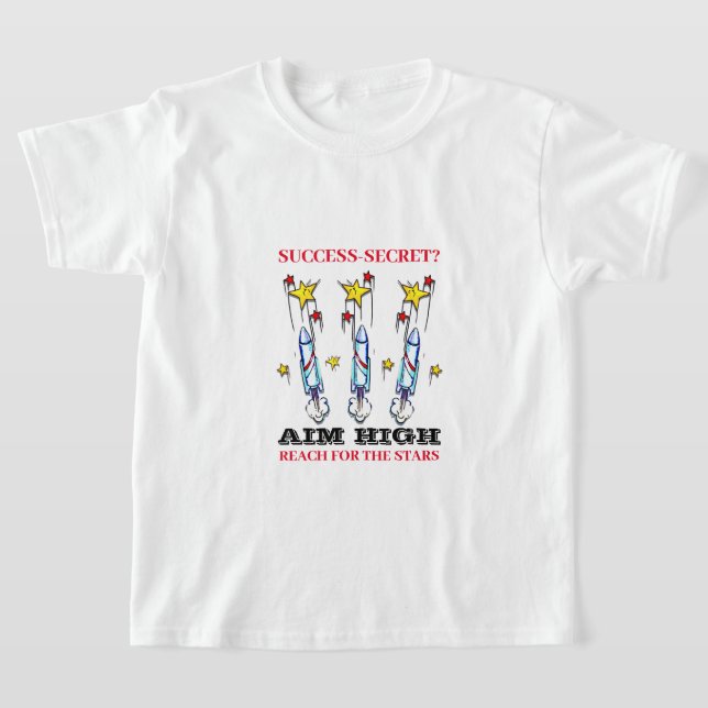 Syfte hög reach för stjärnans raketer T-Shir T Shirt (Laydown)