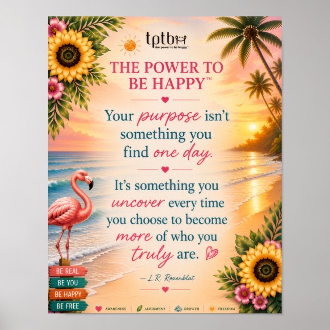 SYFTE OCH INSPIRERANDE STRANDPOSTER POSTER (Framsidan)