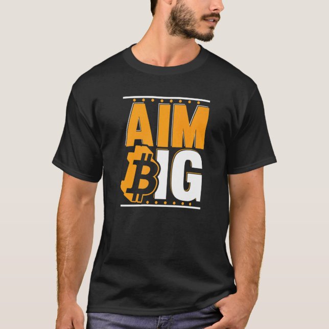 Syfte Storlåskedjans krypteringsmynt i valuta Bitc T Shirt (Framsida)