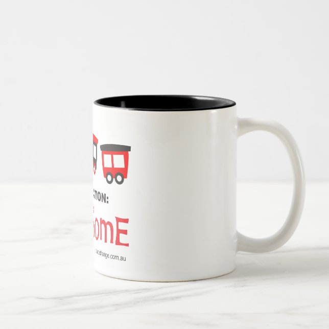 Syftetåg - destination: fantastisk - mugg (Höger)