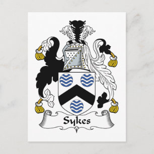 Sykes Family Crest Vykort