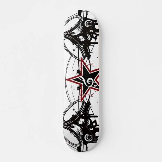 sykotikhögtalare old school skateboard bräda 18 cm (Framsida)