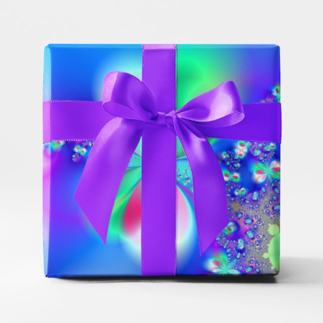 Sylf Dans Fraktal Konst Presentpapper (Sylph Dance Fractal Art Wrapping Paper)