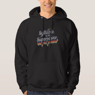 Syllable är min supermaktevalabel hoodie
