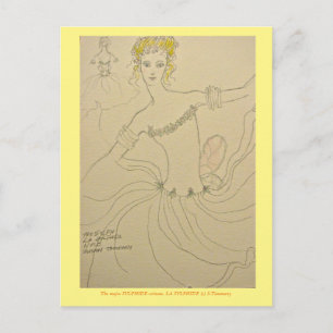 Sylphide i ballett vykort